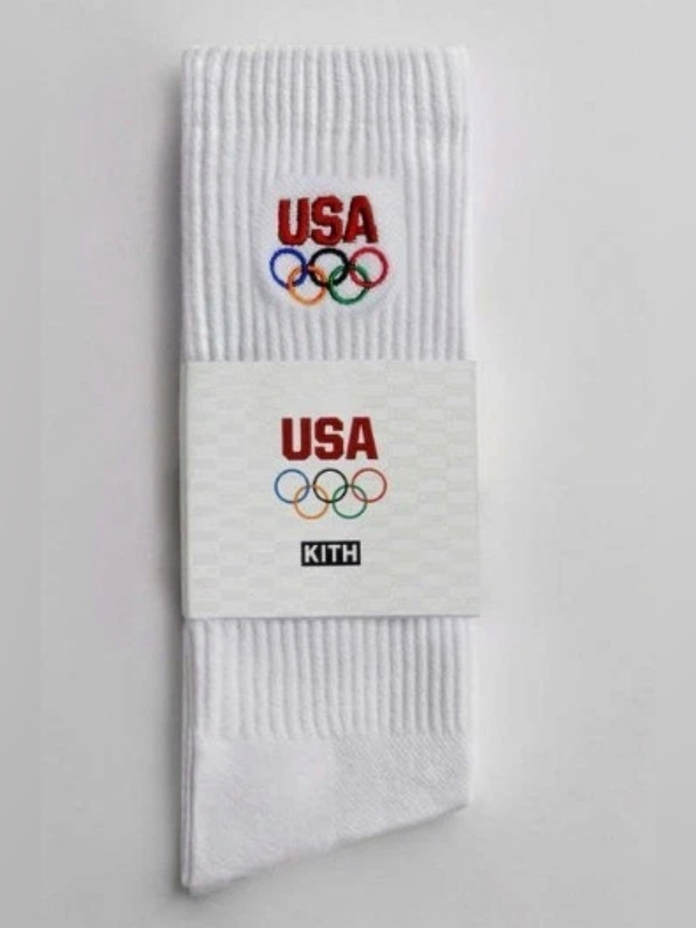Men’s Kith Team USA 5 Rings Crew Socks